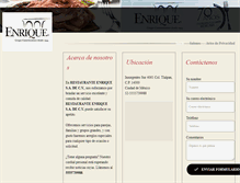 Tablet Screenshot of enrique.com.mx